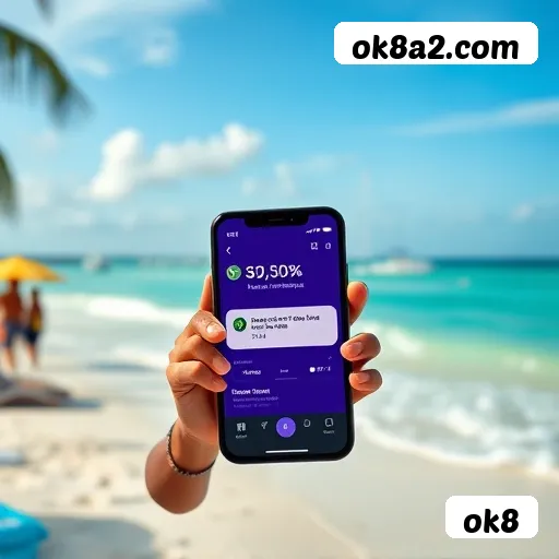 Aplicativo móvel ok8 para iOS e Android